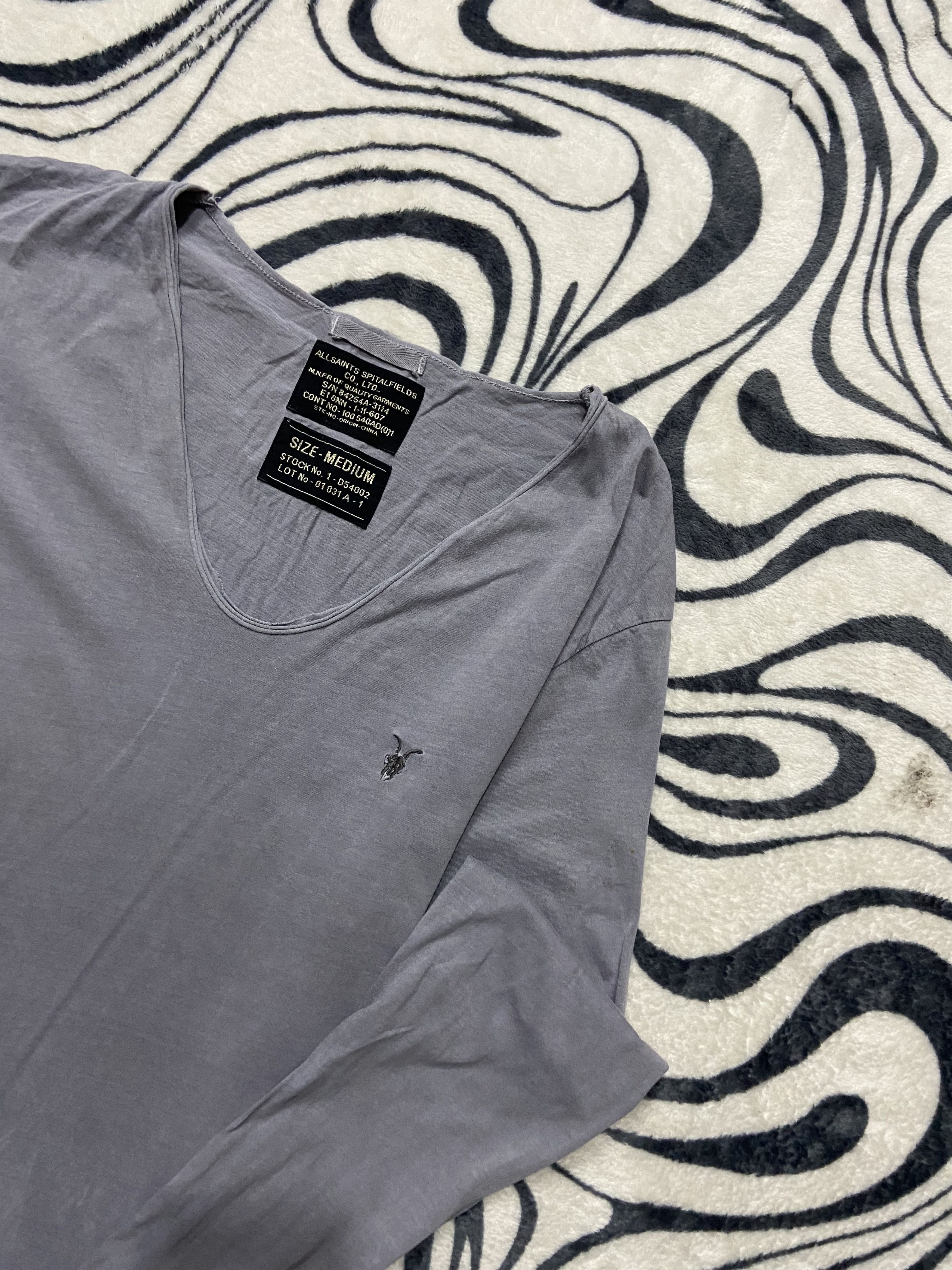 Allsaints Allsaints Mens Long Sleeve T-Shirt Size US M / EU 48-50 / 2 - 2 Thumbnail