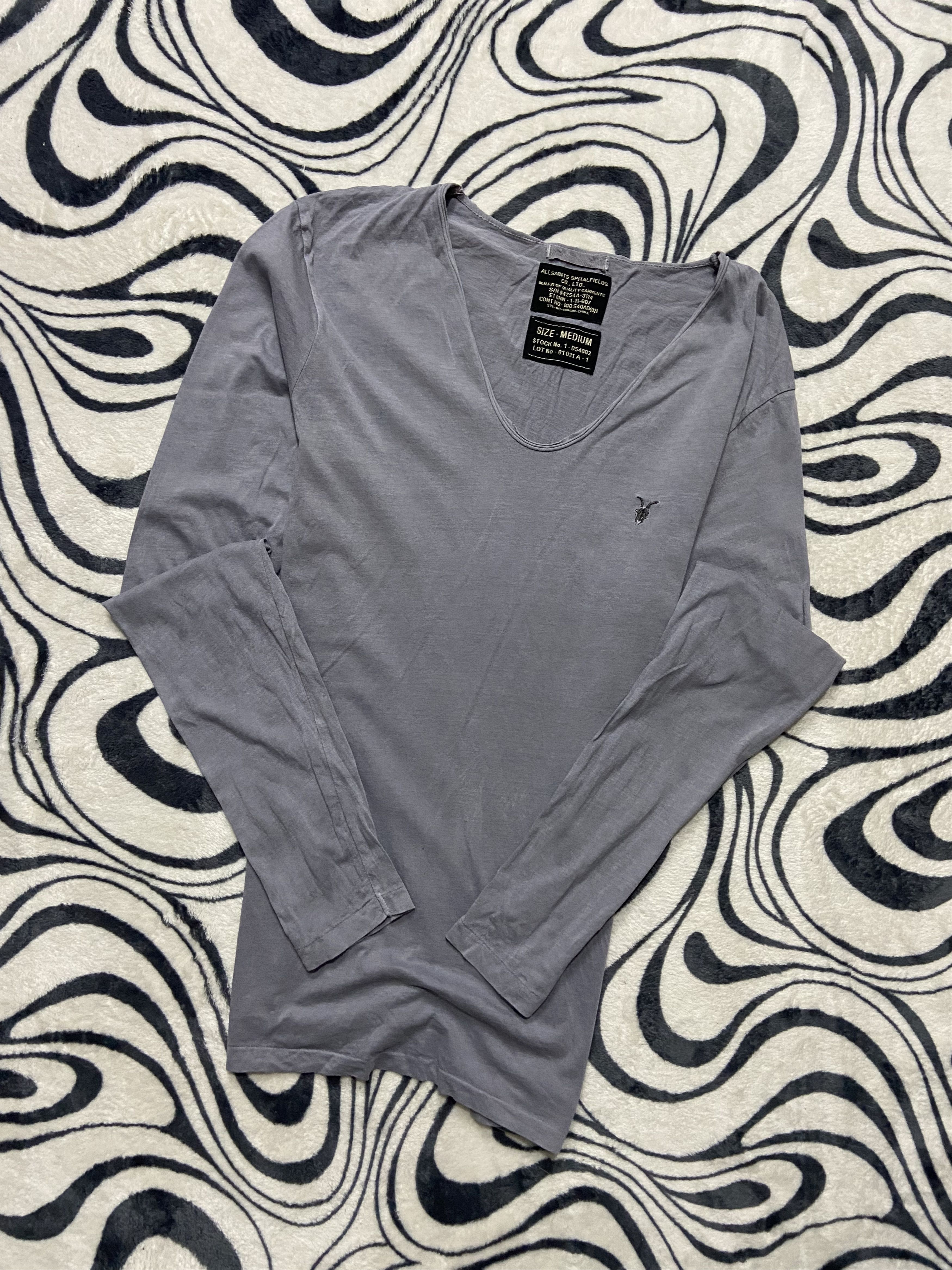 Allsaints Allsaints Mens Long Sleeve T-Shirt Size US M / EU 48-50 / 2 - 1 Thumbnail