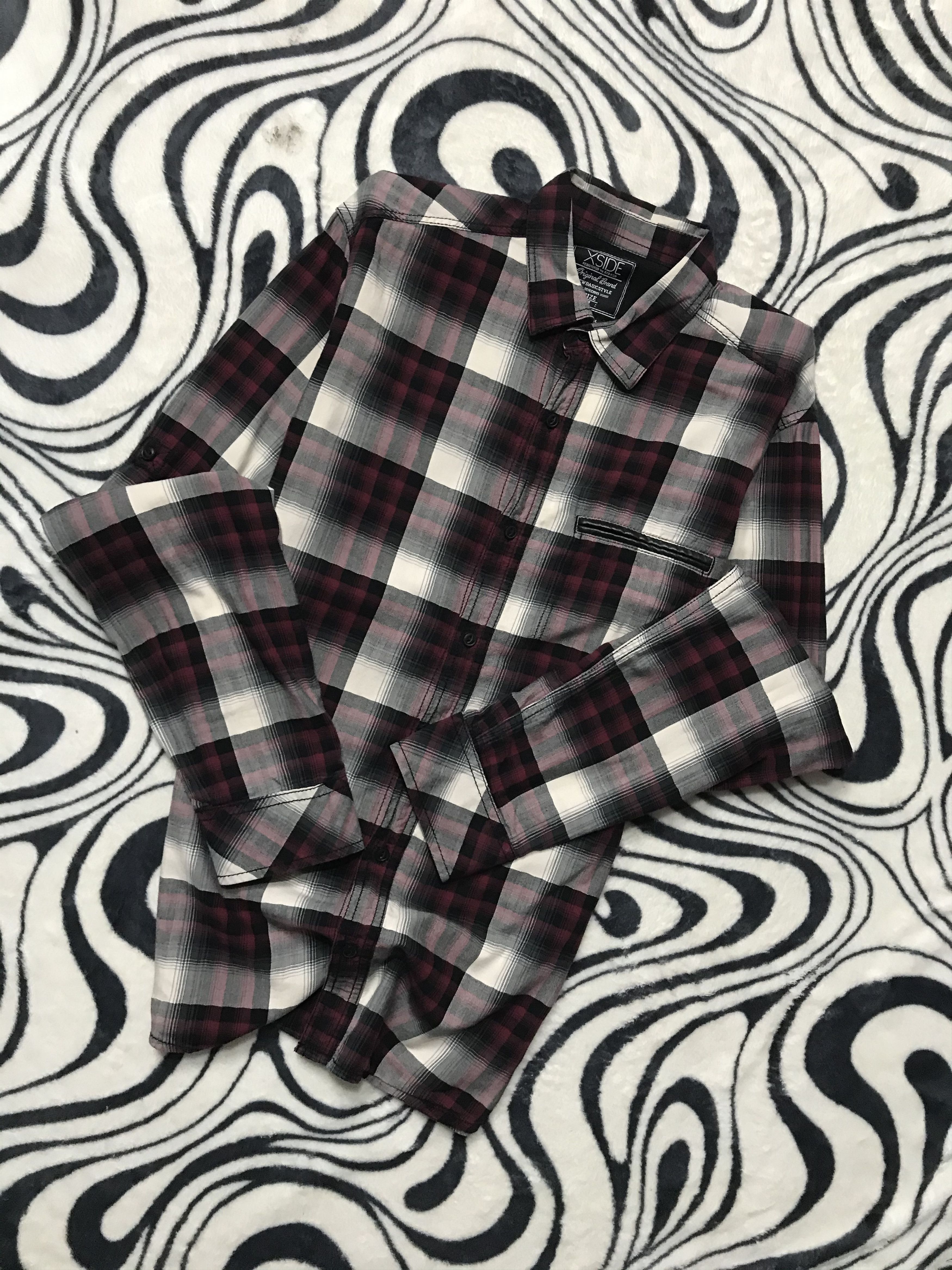 Flannel Vintage Flannel Plaid Shirt Travis style Size US M / EU 48-50 / 2 - 1 Thumbnail