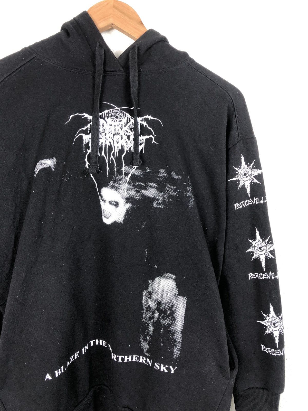 Vintage 00s Darkthrone Blaze In The Northern Sky Hoodie Black Metal ...