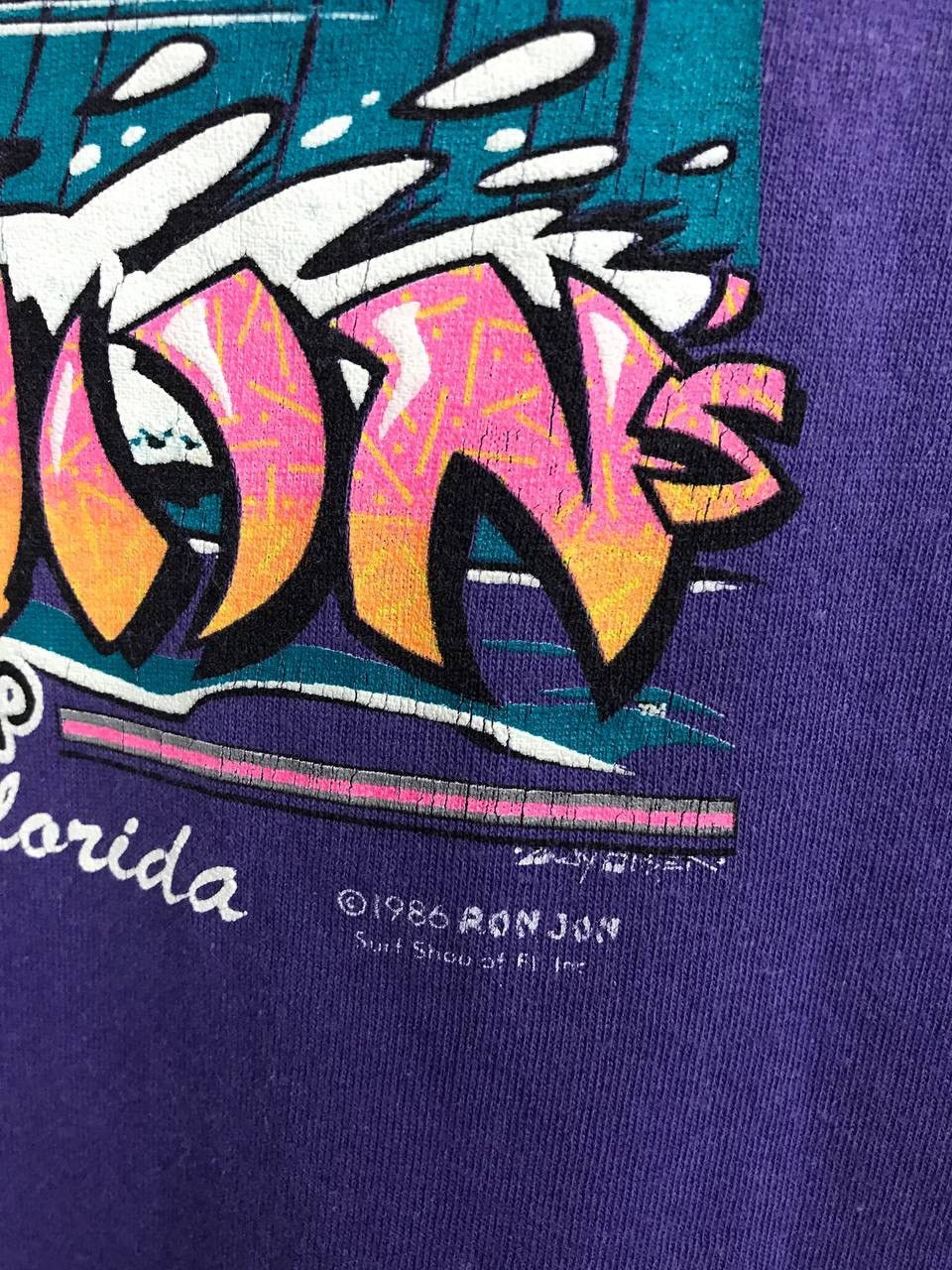 Vintage Ron Jon Surf Shop 1986 made in USA American vintage tee Size US M / EU 48-50 / 2 - 6 Thumbnail