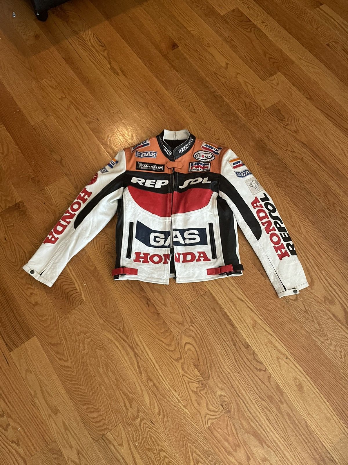 Leather × Vintage Repsol Leather Jacket Size US L / EU 52-54 / 3 - 1 Thumbnail