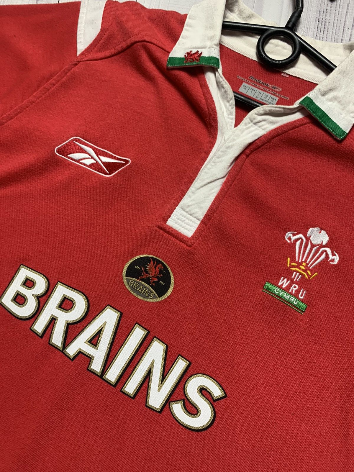 Vintage Reebok wales rugby size L