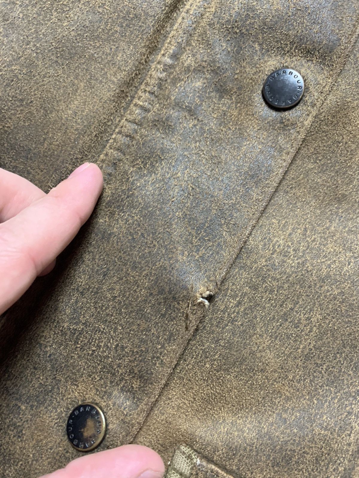 Barbour × Vintage Vintage Barbour Women’s leather jacket size M Size L / US 10 / IT 46 - 6 Thumbnail
