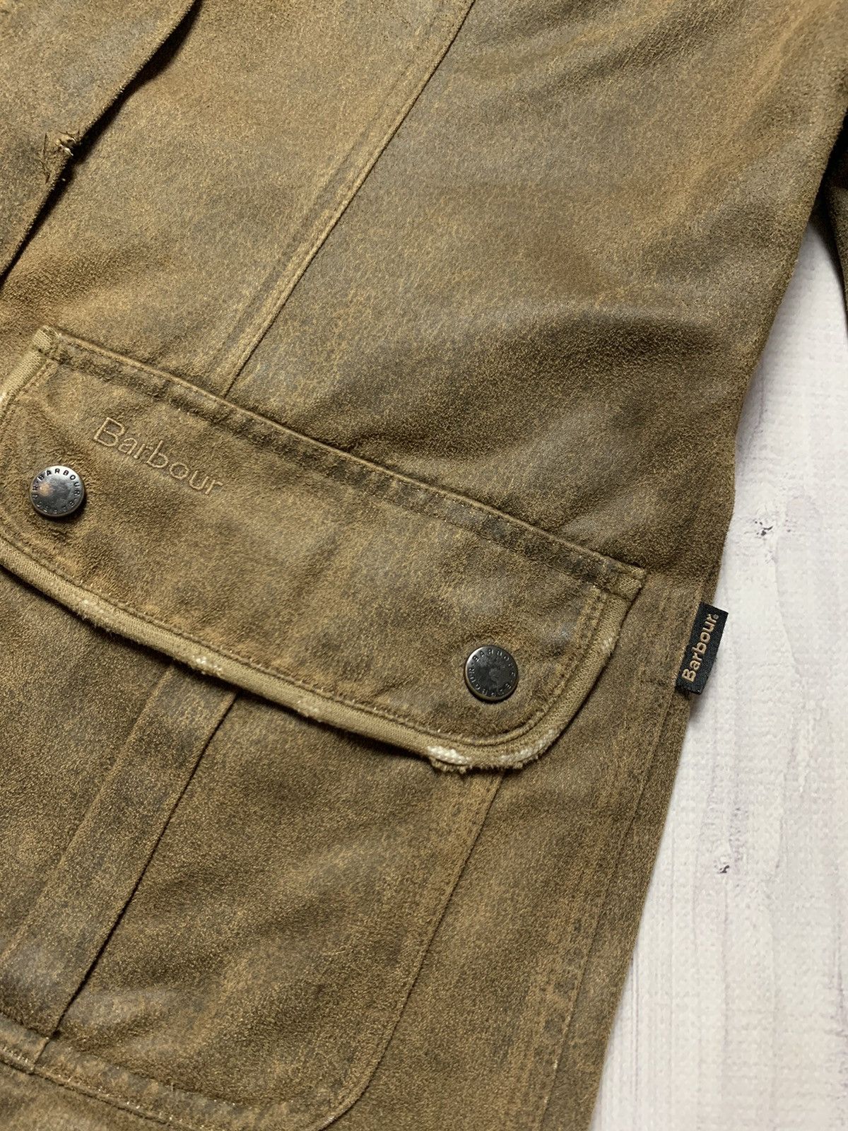 Barbour × Vintage Vintage Barbour Women’s leather jacket size M Size L / US 10 / IT 46 - 3 Thumbnail