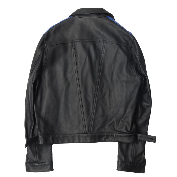 Vlone Vlone Sample Striped Leather Jacket | Grailed