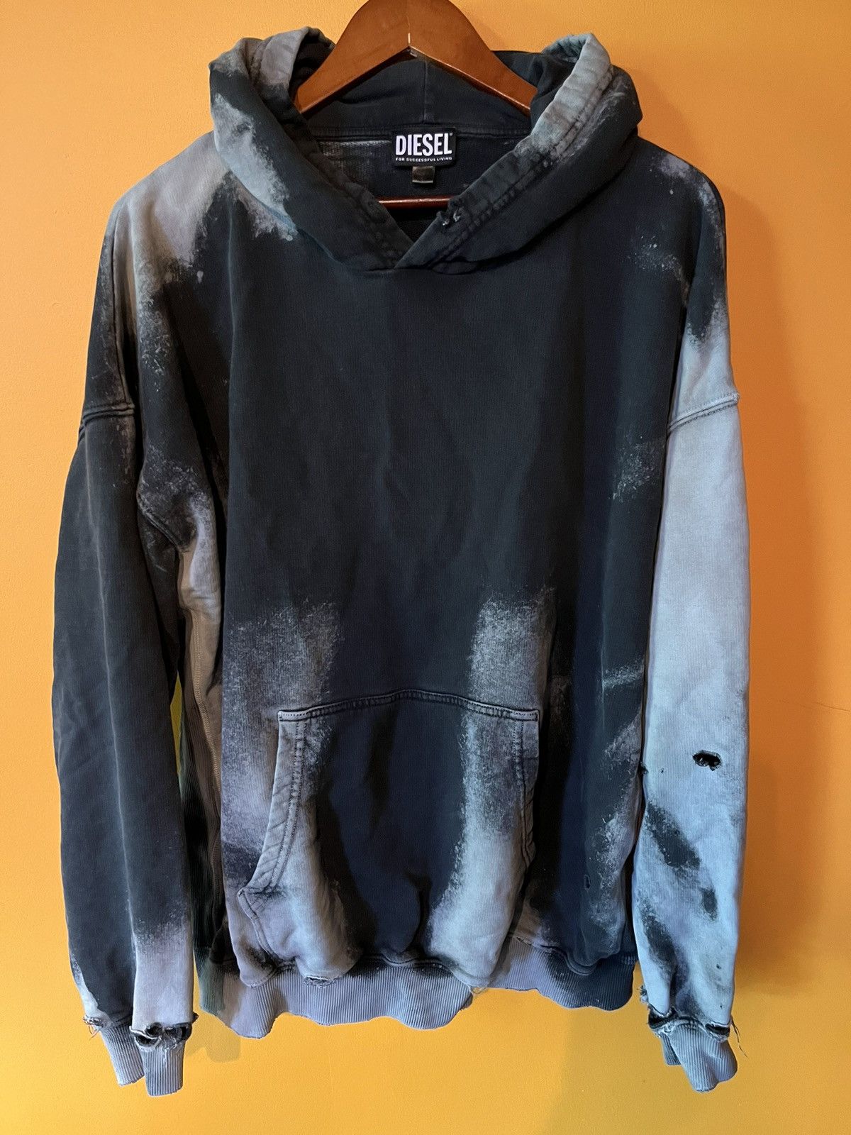 Diesel Diesel Destroyed Hoodie | Grailed