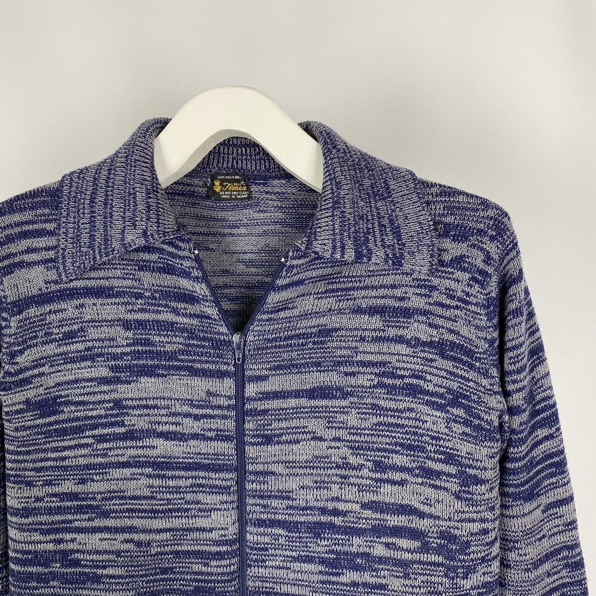 Vintage 1970’s Vintage Timex Collared Pattern Zip Up Cardigan Size US M / EU 48-50 / 2 - 4 Thumbnail