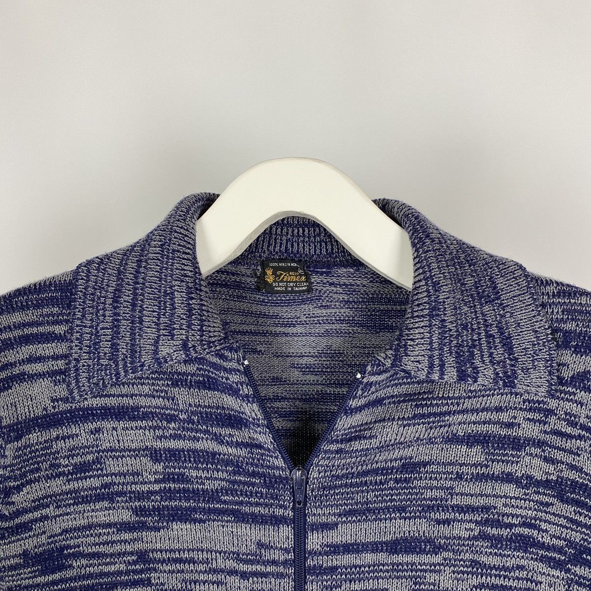 Vintage 1970’s Vintage Timex Collared Pattern Zip Up Cardigan Size US M / EU 48-50 / 2 - 5 Thumbnail