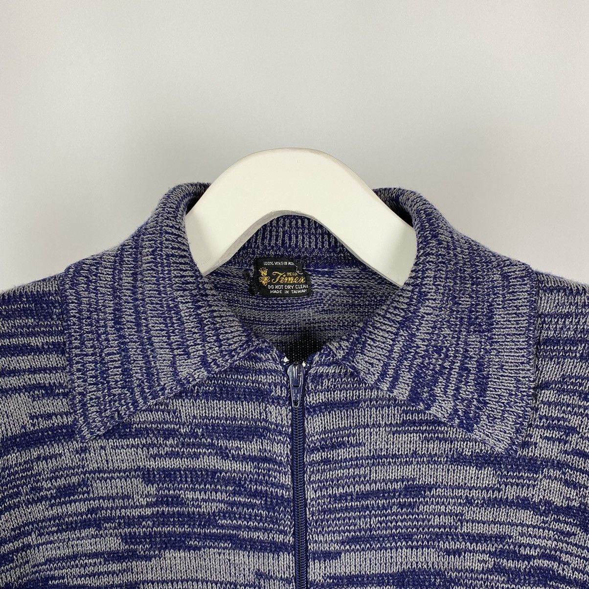 Vintage 1970’s Vintage Timex Collared Pattern Zip Up Cardigan Size US M / EU 48-50 / 2 - 6 Thumbnail