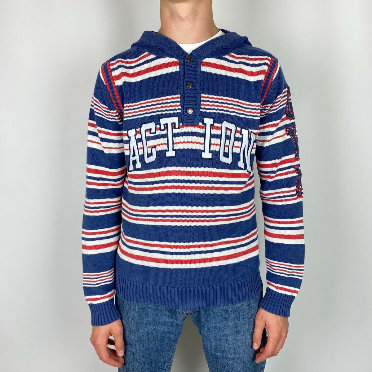 Dolce & Gabbana 2000s Vintage D&G Gym Action Spell Out Knit Pullover