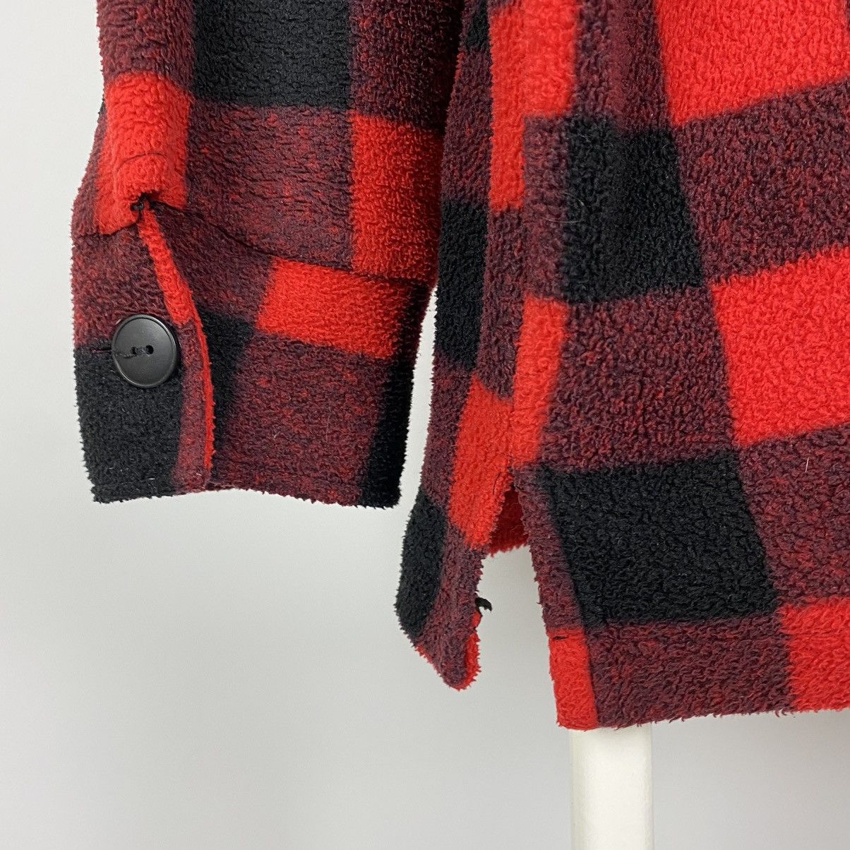 Vintage 1990’s Vintage Milton Funwear Canada Check Fleece Jacket Size US L / EU 52-54 / 3 - 13 Thumbnail