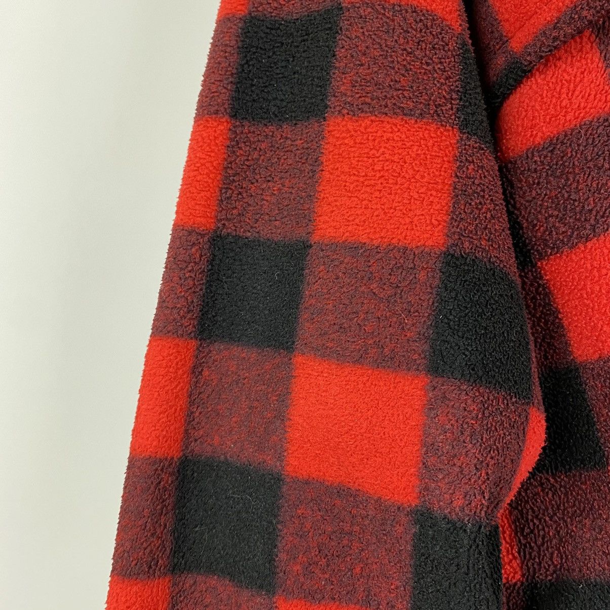 Vintage 1990’s Vintage Milton Funwear Canada Check Fleece Jacket Size US L / EU 52-54 / 3 - 11 Thumbnail