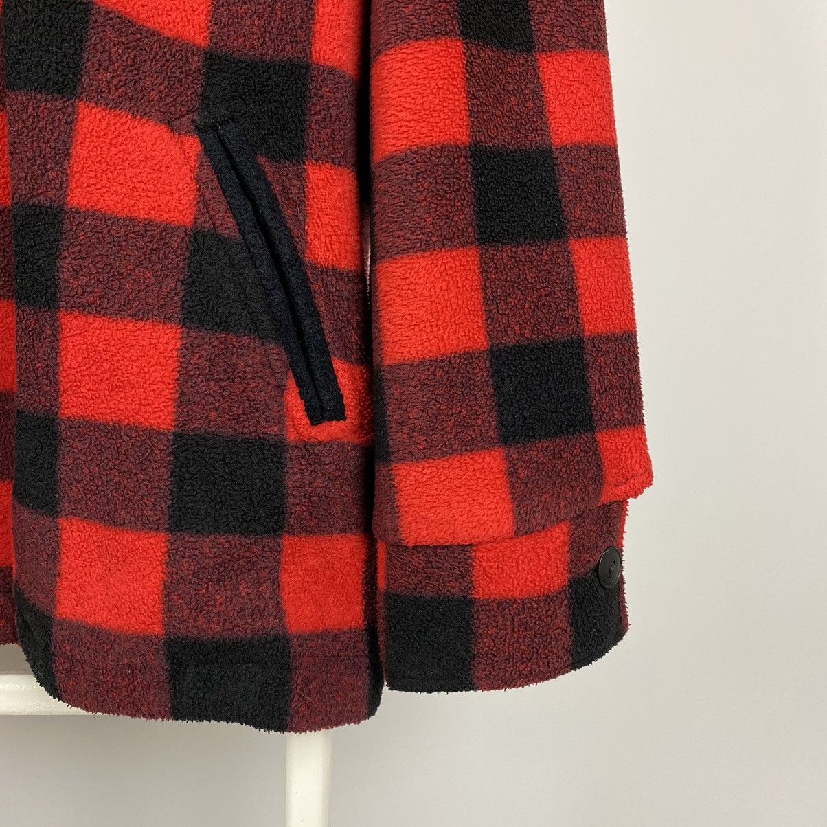 Vintage 1990’s Vintage Milton Funwear Canada Check Fleece Jacket Size US L / EU 52-54 / 3 - 7 Thumbnail