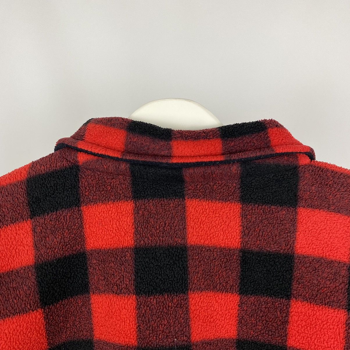 Vintage 1990’s Vintage Milton Funwear Canada Check Fleece Jacket Size US L / EU 52-54 / 3 - 9 Thumbnail