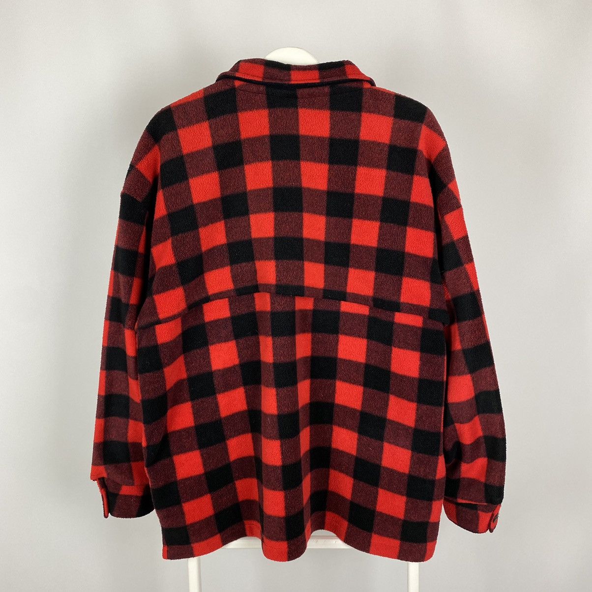 Vintage 1990’s Vintage Milton Funwear Canada Check Fleece Jacket Size US L / EU 52-54 / 3 - 8 Thumbnail