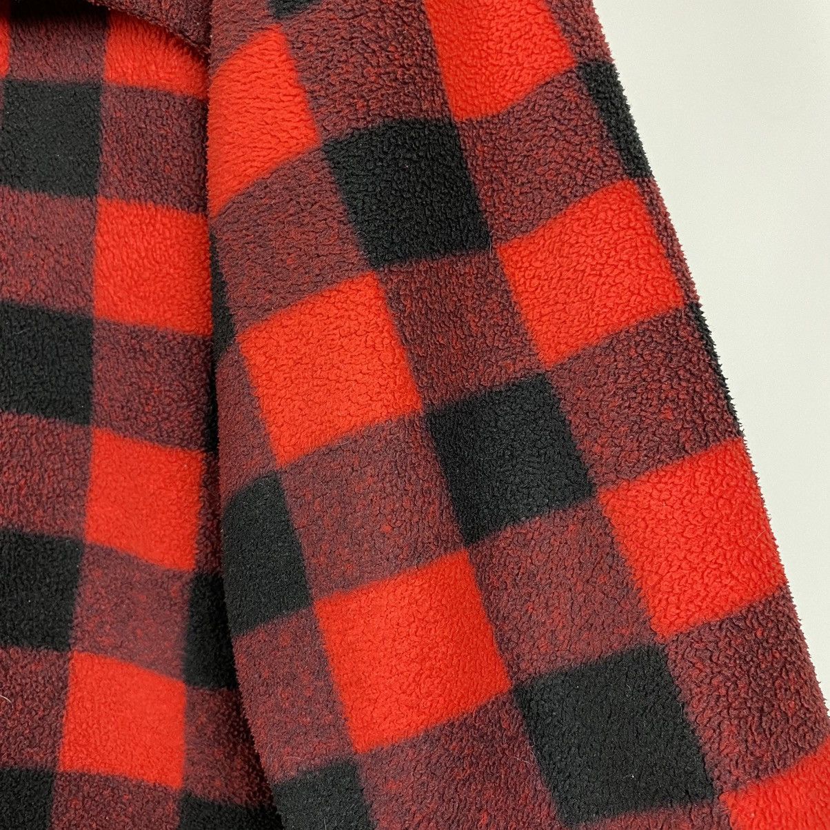 Vintage 1990’s Vintage Milton Funwear Canada Check Fleece Jacket Size US L / EU 52-54 / 3 - 12 Thumbnail