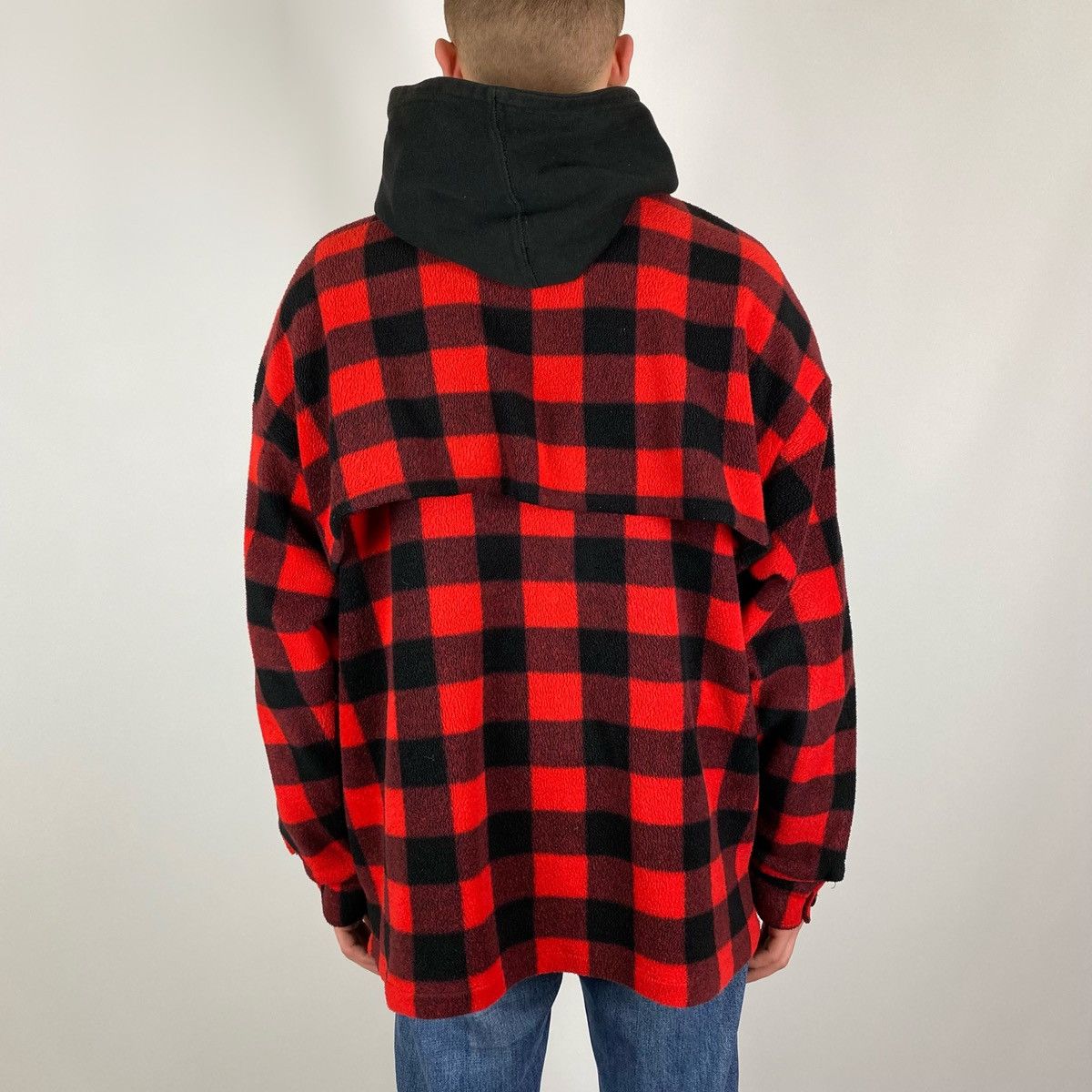 Vintage 1990’s Vintage Milton Funwear Canada Check Fleece Jacket Size US L / EU 52-54 / 3 - 3 Thumbnail