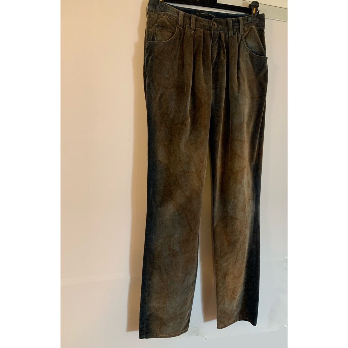 Theory THEORY VELOUR PLEATED DISTRESSED LOOK JEANS Size 28" / US 6 / IT 42 - 13 Thumbnail