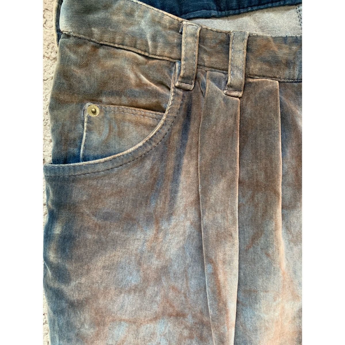 Theory THEORY VELOUR PLEATED DISTRESSED LOOK JEANS Size 28" / US 6 / IT 42 - 5 Thumbnail