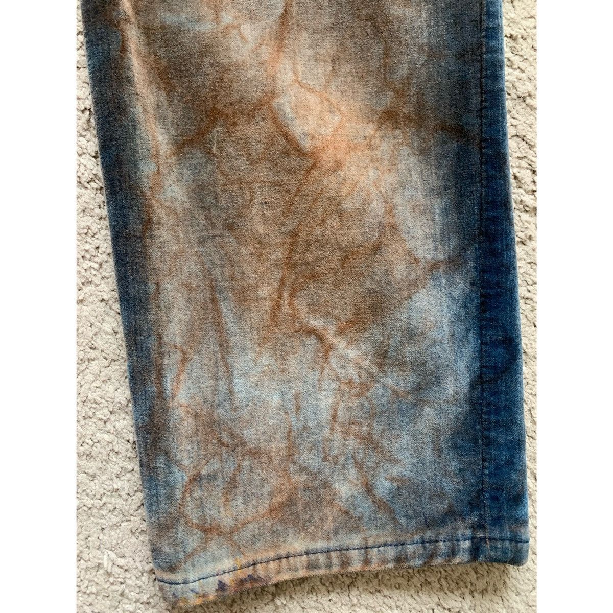 Theory THEORY VELOUR PLEATED DISTRESSED LOOK JEANS Size 28" / US 6 / IT 42 - 6 Thumbnail