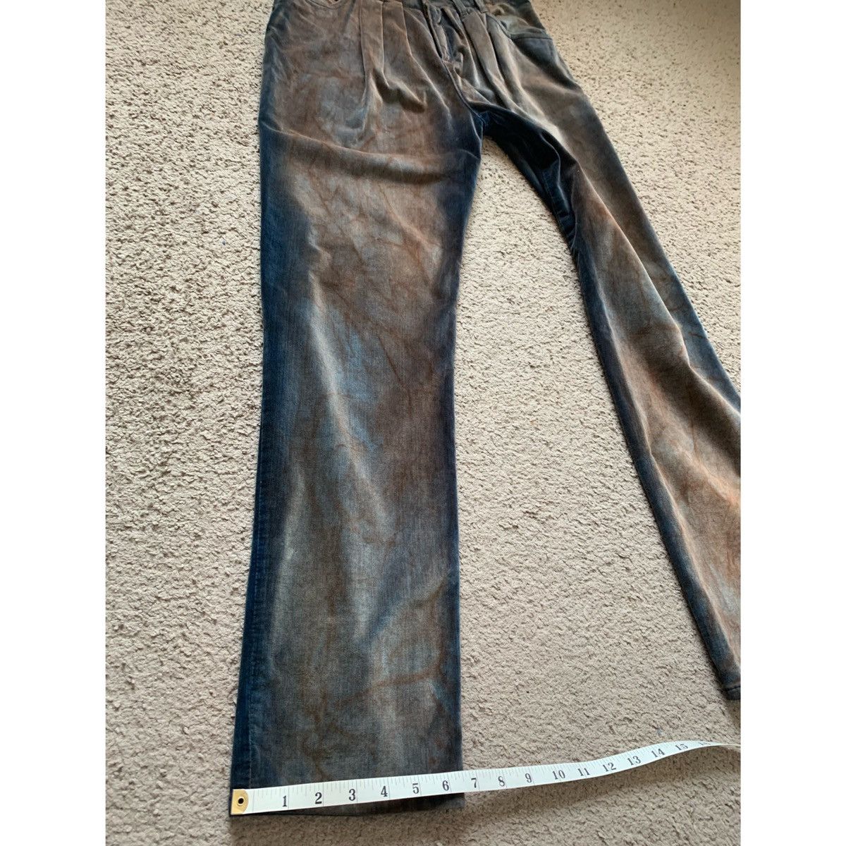 Theory THEORY VELOUR PLEATED DISTRESSED LOOK JEANS Size 28" / US 6 / IT 42 - 19 Thumbnail