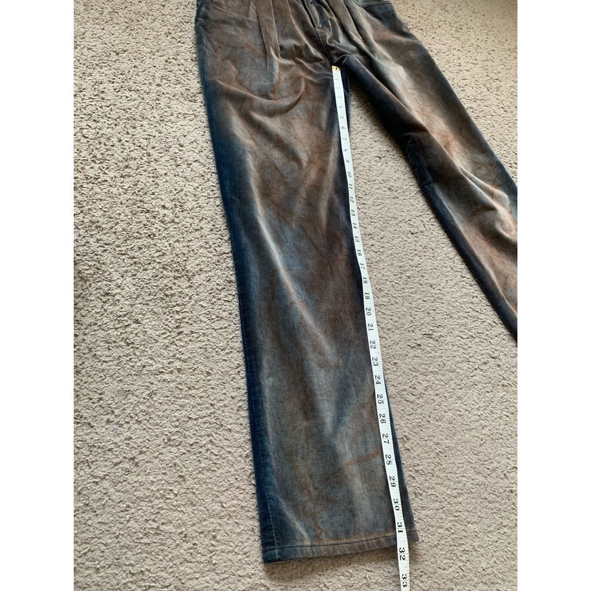 Theory THEORY VELOUR PLEATED DISTRESSED LOOK JEANS Size 28" / US 6 / IT 42 - 17 Thumbnail