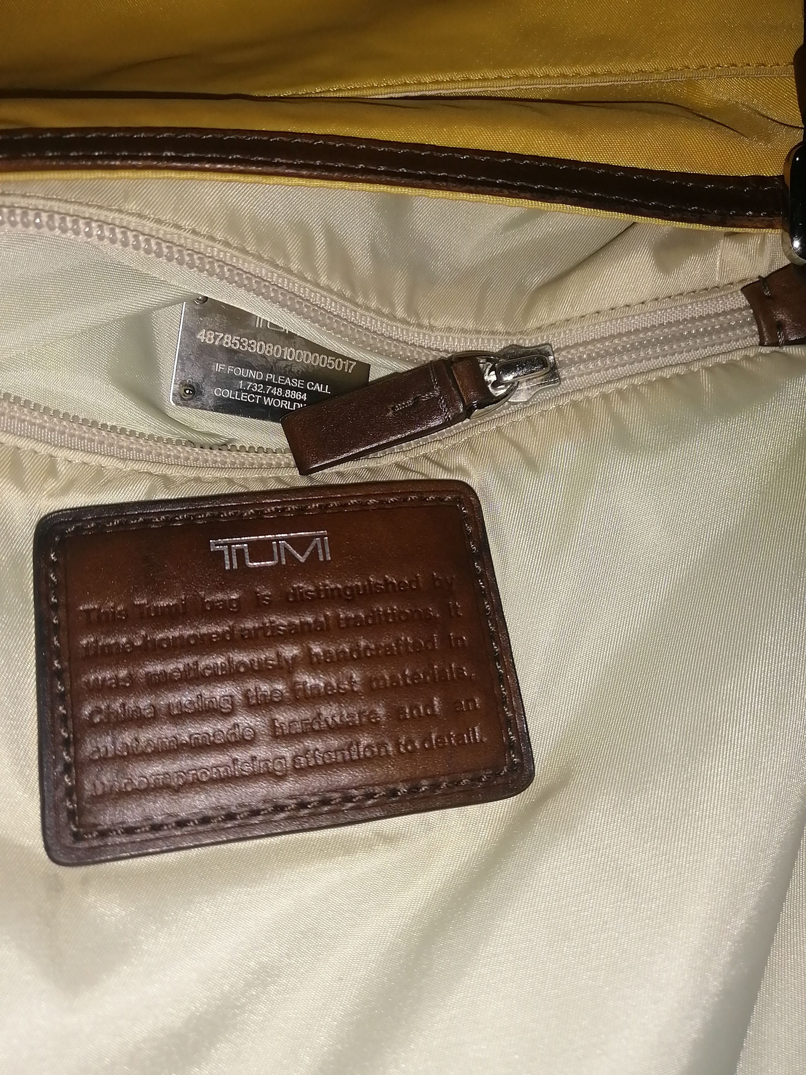 Tumi TUMI YELLOW CROSSBODY/SHOULDER BAG Size ONE SIZE - 9 Thumbnail