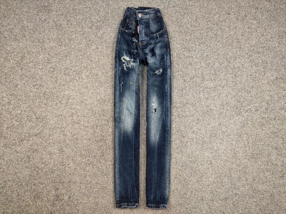 Dsquared2 Dsquared2 Punk Slim Jeans Distressed Blue Authentic Denim Size US 32 / EU 48 - 1 Thumbnail