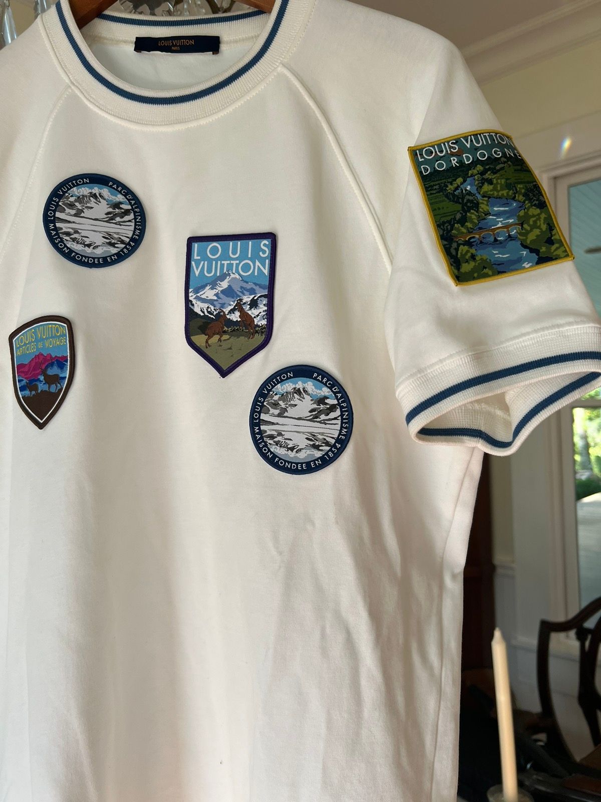 pt Louis Vuitton LOUIS VUITTON National park patch short sleeves T-shirt /National  Parks Patches TEE-SHIRT/ L white white 18AW: Real Yahoo auction salling