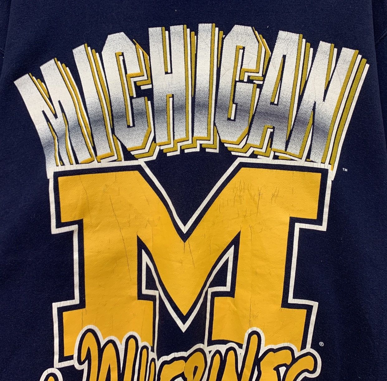 Vintage Rare! Vintage 1990s Michigan Wolverines Football University Size US L / EU 52-54 / 3 - 5 Thumbnail