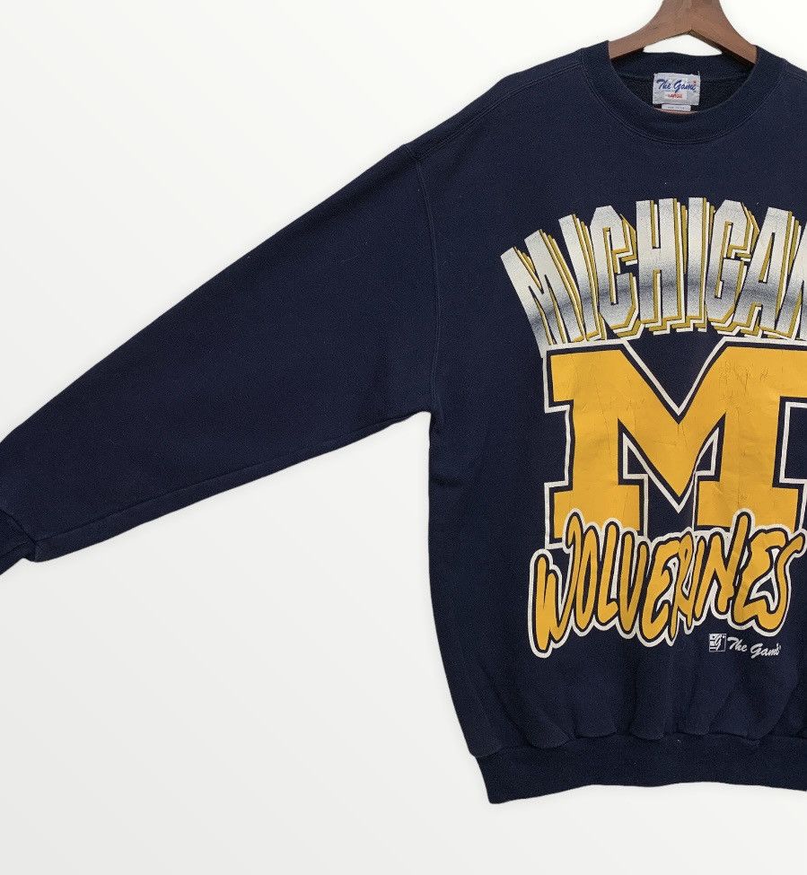 Vintage Rare! Vintage 1990s Michigan Wolverines Football University Size US L / EU 52-54 / 3 - 3 Thumbnail