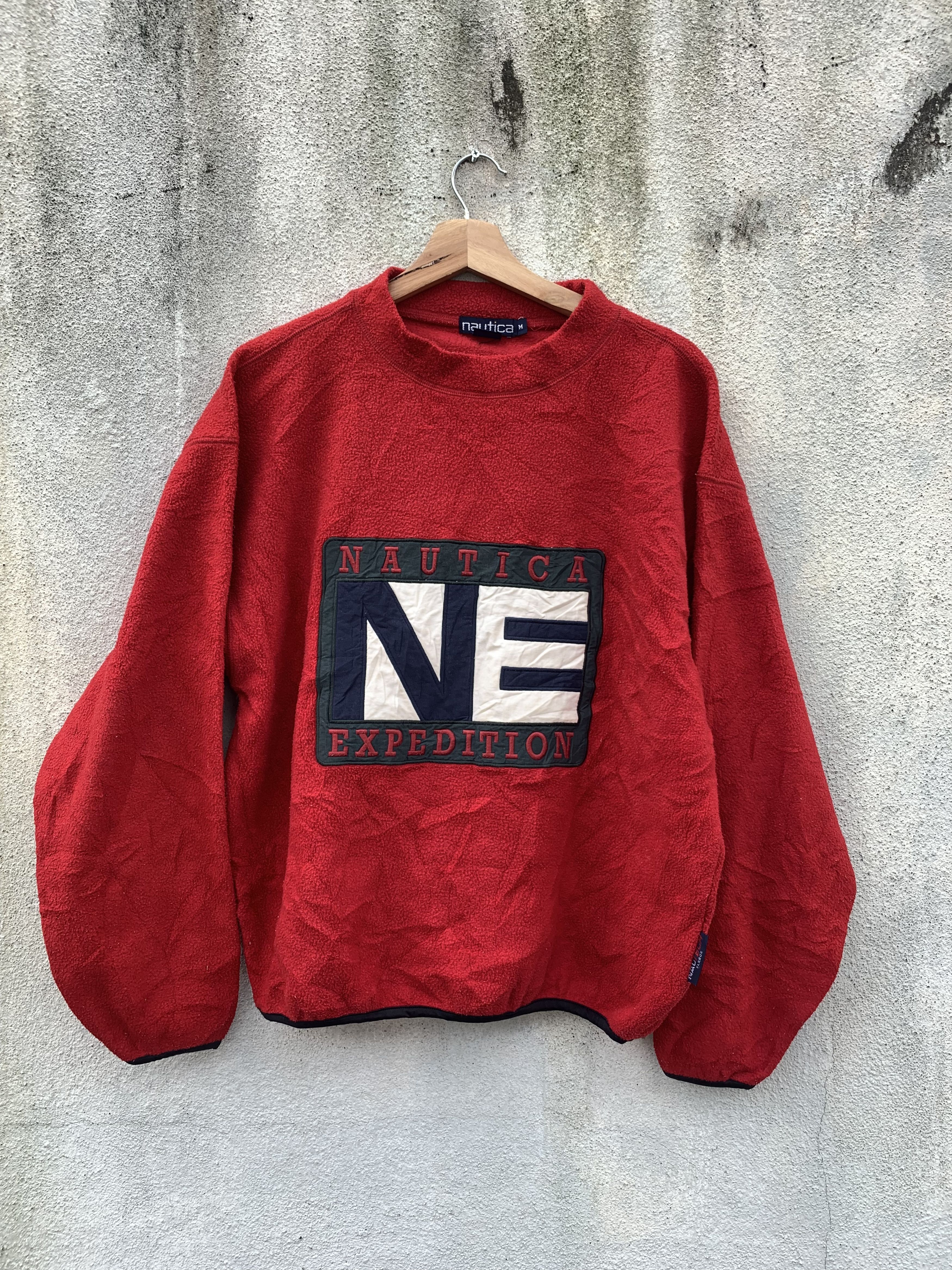 Vintage 🔥Best Offer🔥Vtg Nautica Fleece Embroidery big logo jacket Size US L / EU 52-54 / 3 - 1 Preview