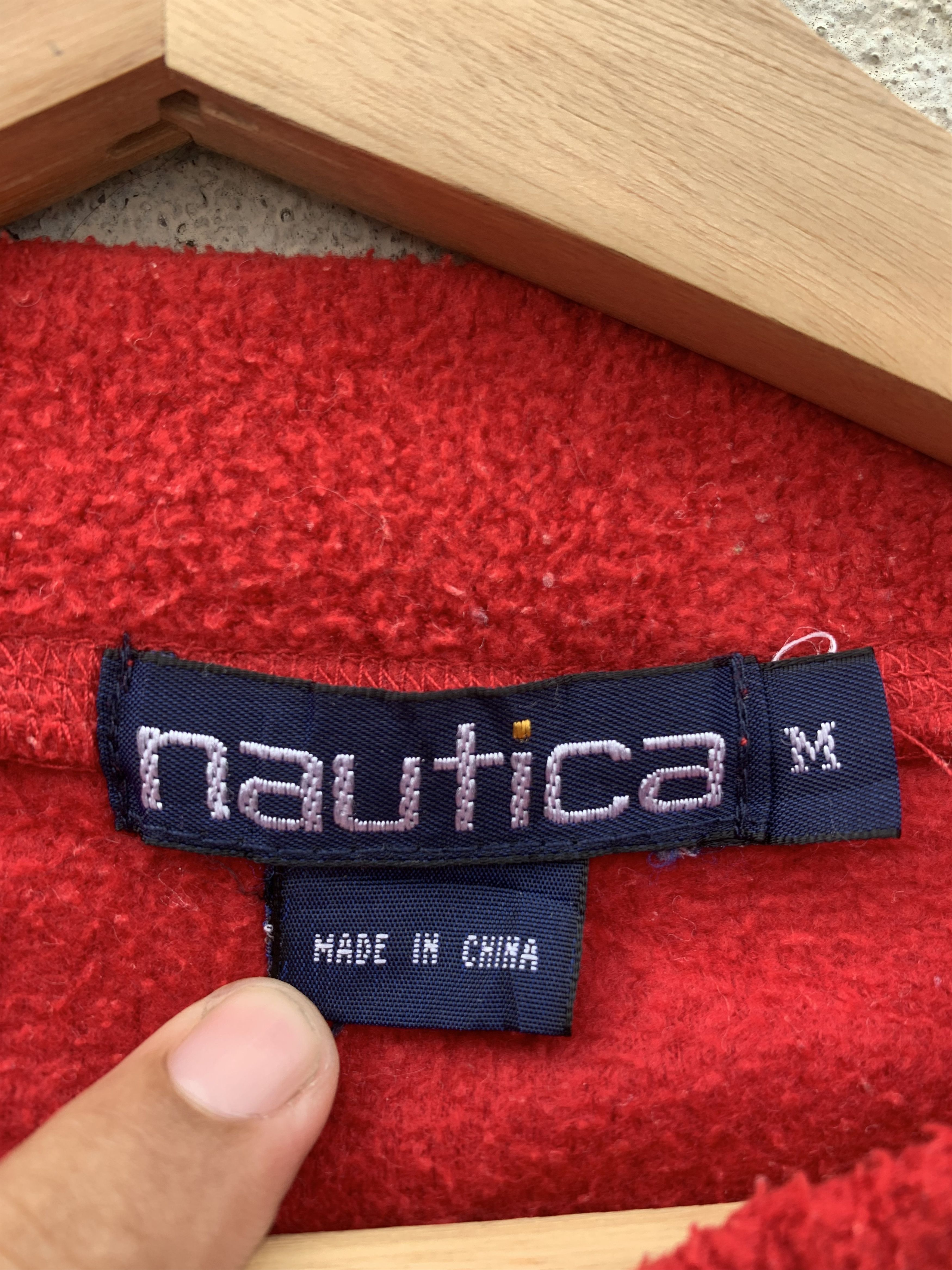 Vintage 🔥Best Offer🔥Vtg Nautica Fleece Embroidery big logo jacket Size US L / EU 52-54 / 3 - 6 Thumbnail