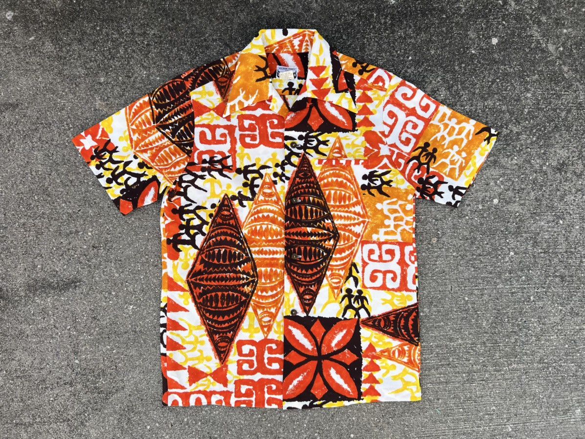Vintage Vintage 70s Napili Parietal Art Polyester Hawaiian Shirt Size US M / EU 48-50 / 2 - 1 Thumbnail