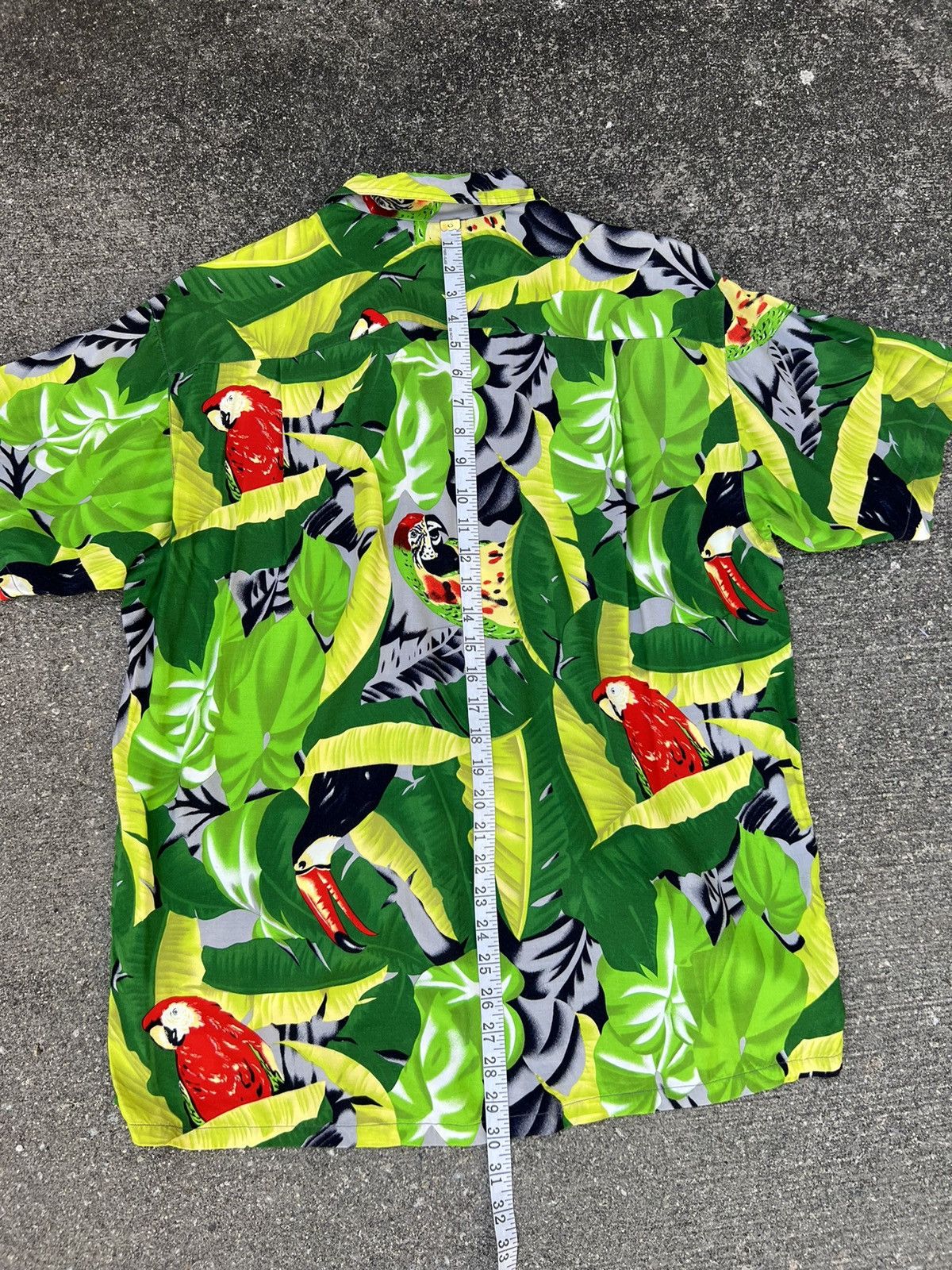 Vintage VTG 90s DOMON Japan Parrots FloralFauna Rayon Hawaiian Shirt Size US M / EU 48-50 / 2 - 4 Thumbnail