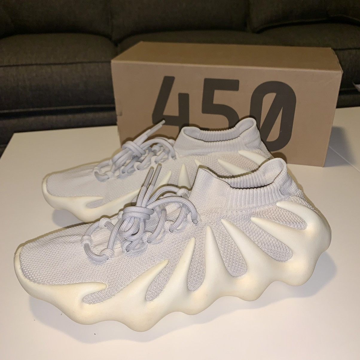 Adidas Yeezy 450 Cloud White Size US 10.5 / EU 43-44 - 1 Thumbnail