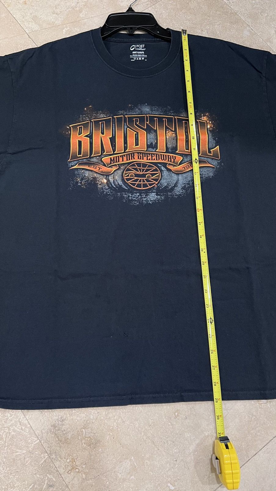 NASCAR × Vintage Bristol Motor Speedway “Go Hard or Go Home” tee size XL Size US XL / EU 56 / 4 - 6 Thumbnail
