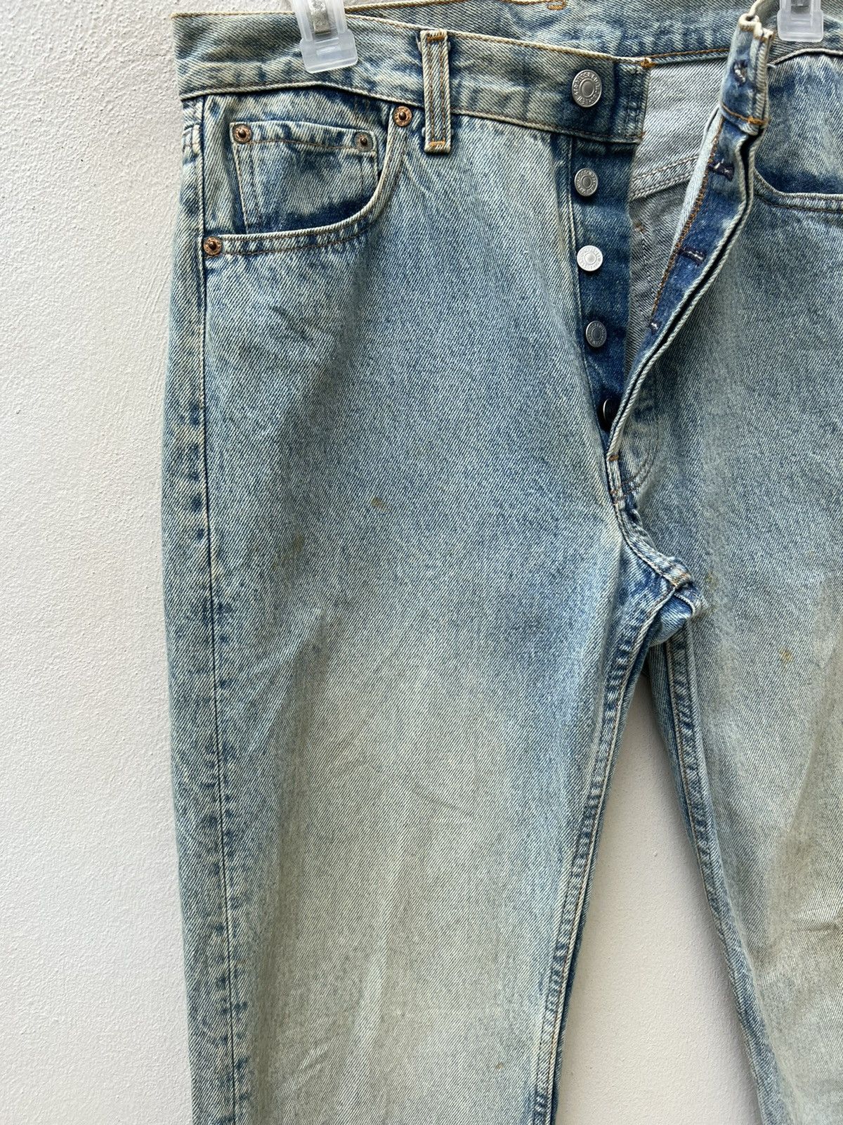 Levi's Vintage 80s Levi’s 501 Ageing Mud Denim Dirty Jeans Size US 31 - 8 Thumbnail