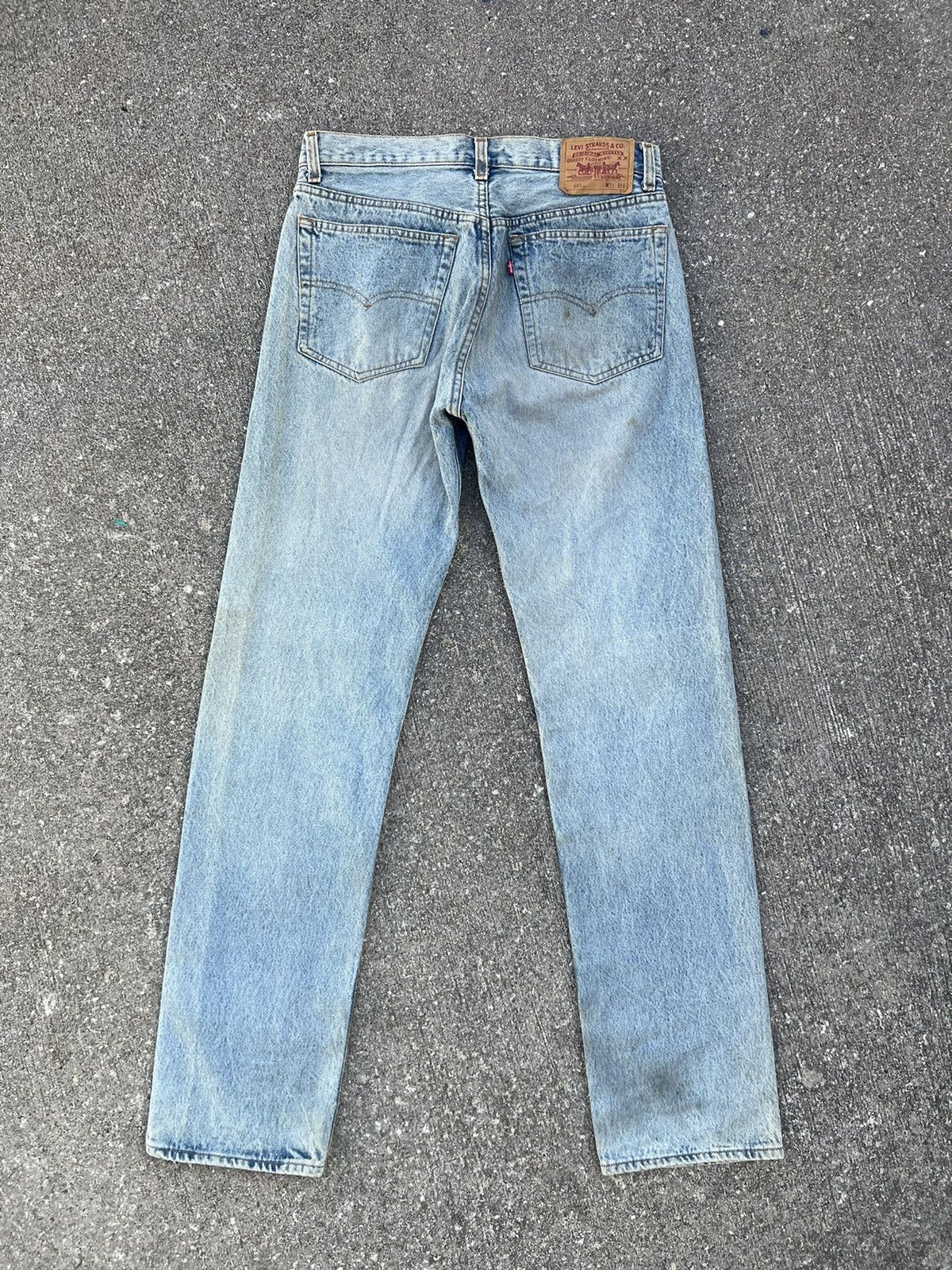 Levi's Vintage 80s Levi’s 501 Ageing Mud Denim Dirty Jeans Size US 31 - 5 Thumbnail