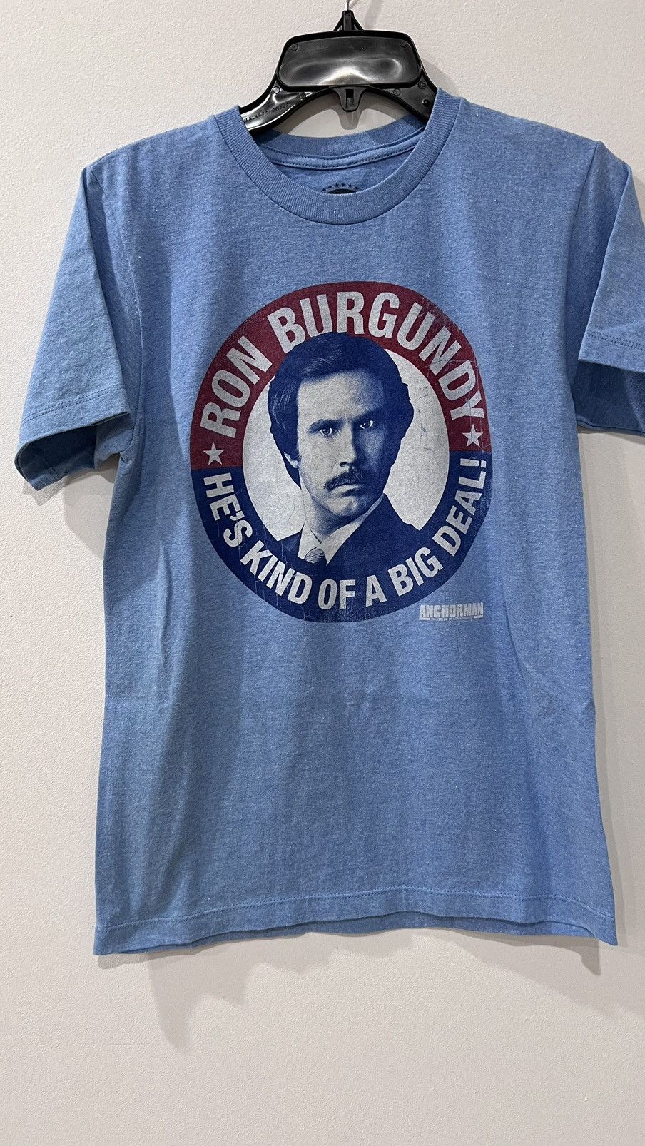 Vintage 2012 Ron Burgundy Anchor Man Mens Blue T Shirt Size S Size US S / EU 44-46 / 1 - 1 Thumbnail