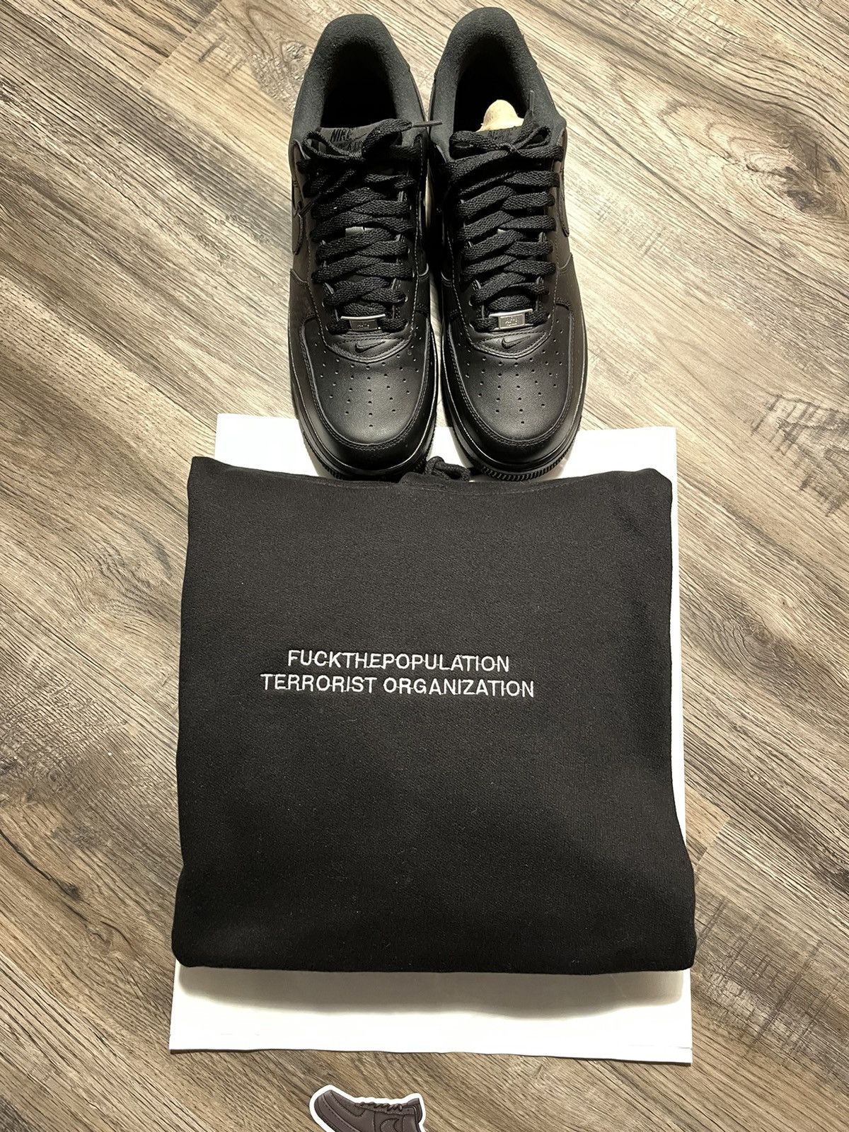 Fuck The Population Terrorist Organization Hoodie Black Size US L / EU 52-54 / 3 - 1 Thumbnail