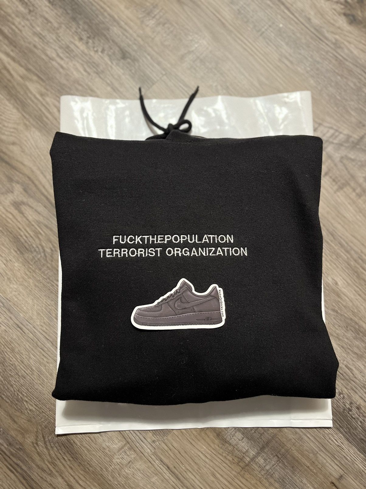 Fuck The Population Terrorist Organization Hoodie Black Size US L / EU 52-54 / 3 - 2 Thumbnail