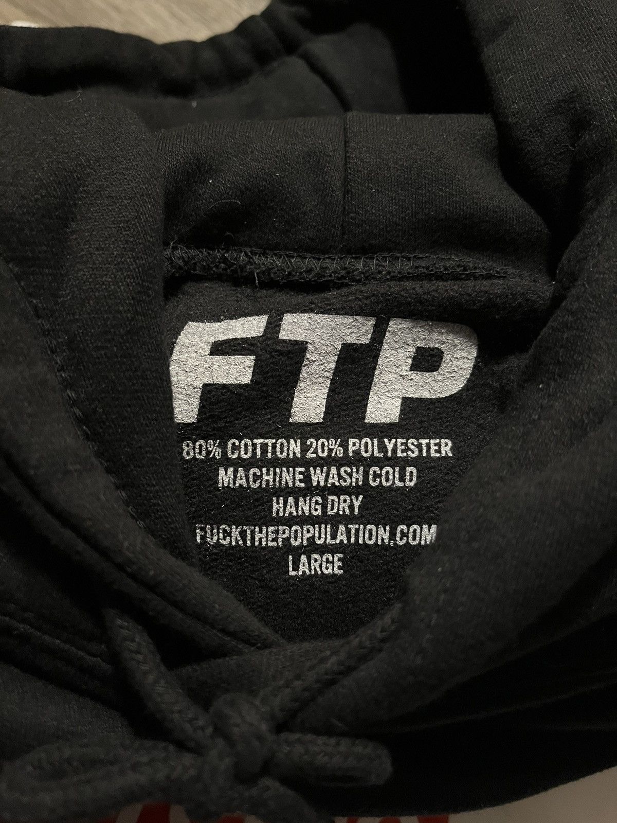 Fuck The Population Terrorist Organization Hoodie Black Size US L / EU 52-54 / 3 - 5 Thumbnail