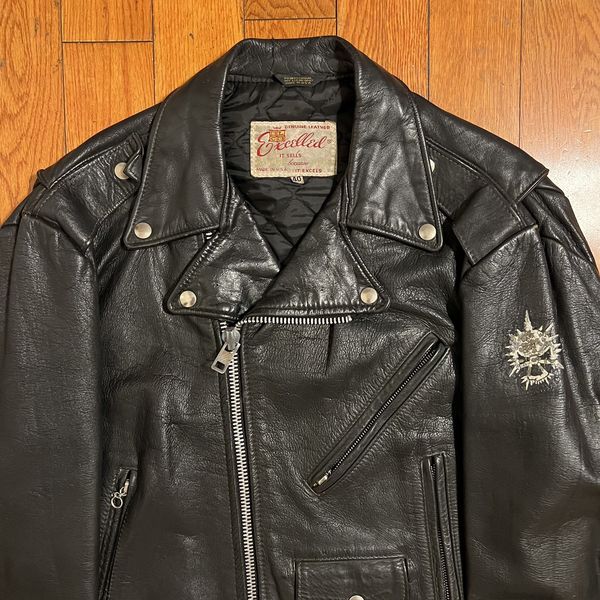 Vintage Vintage 70s Punk Leather Biker Jacket Number Nine Rick NSFW ...