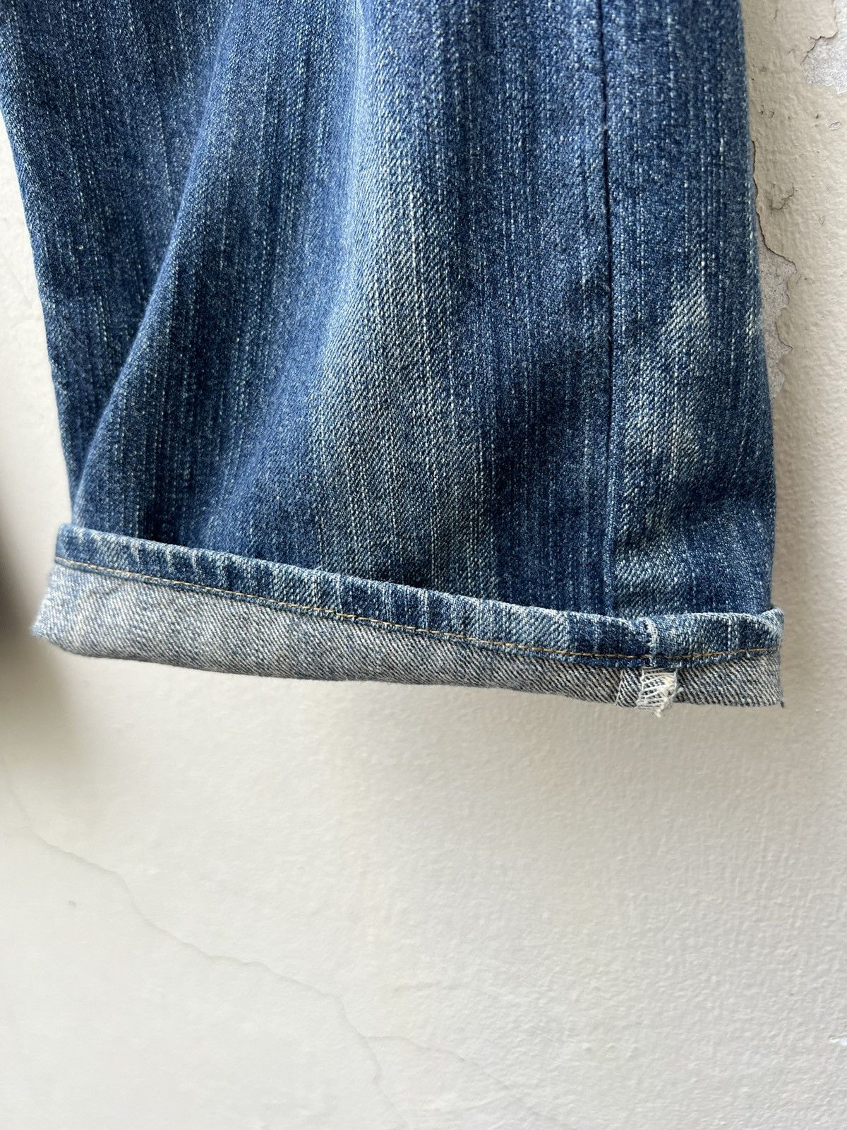Vintage Vintage Edwin Japan Fade Blue Hybrid Denim Bush Pant Jeans Size US 32 / EU 48 - 15 Thumbnail