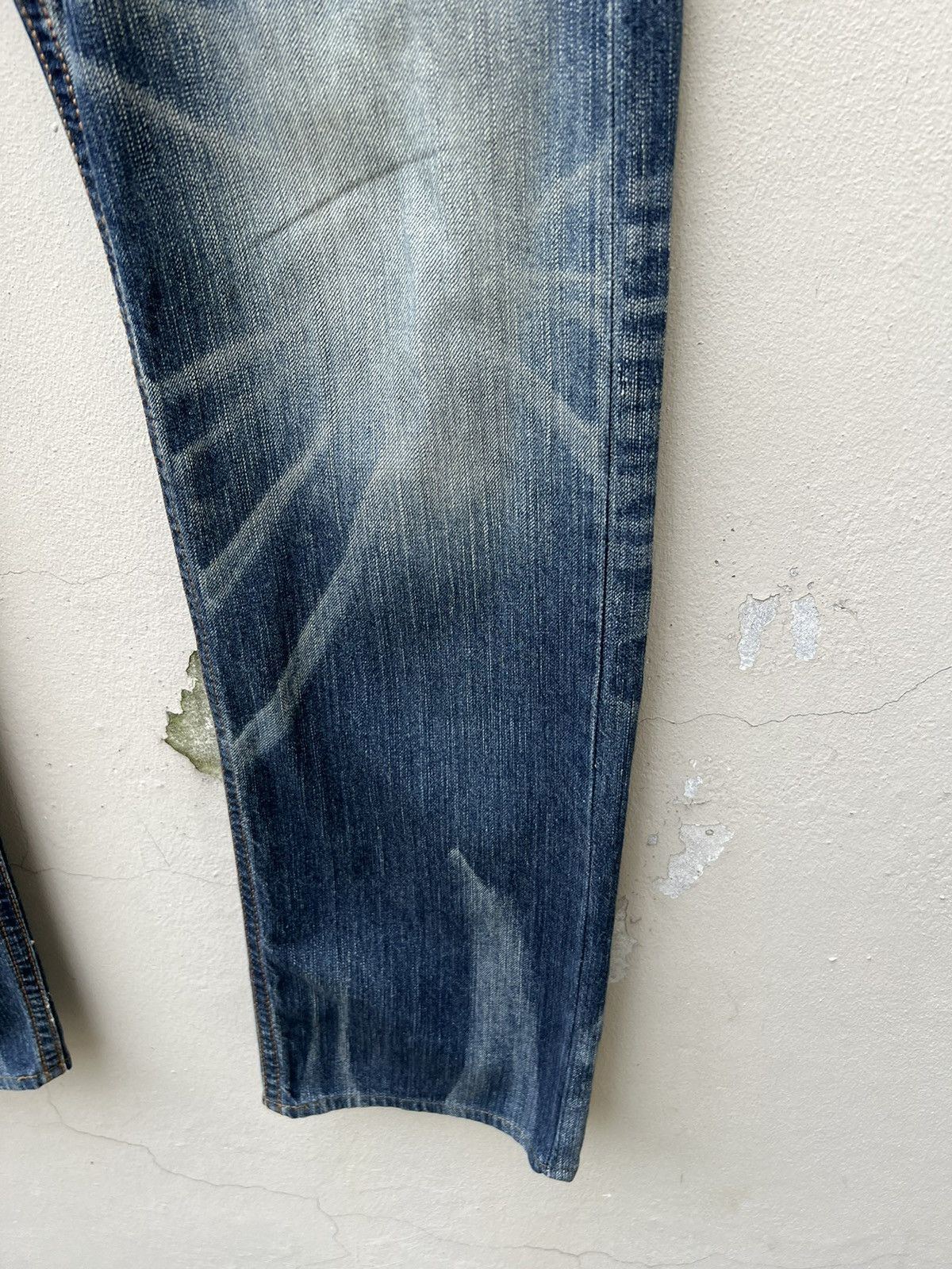 Vintage Vintage Edwin Japan Fade Blue Hybrid Denim Bush Pant Jeans Size US 32 / EU 48 - 14 Thumbnail