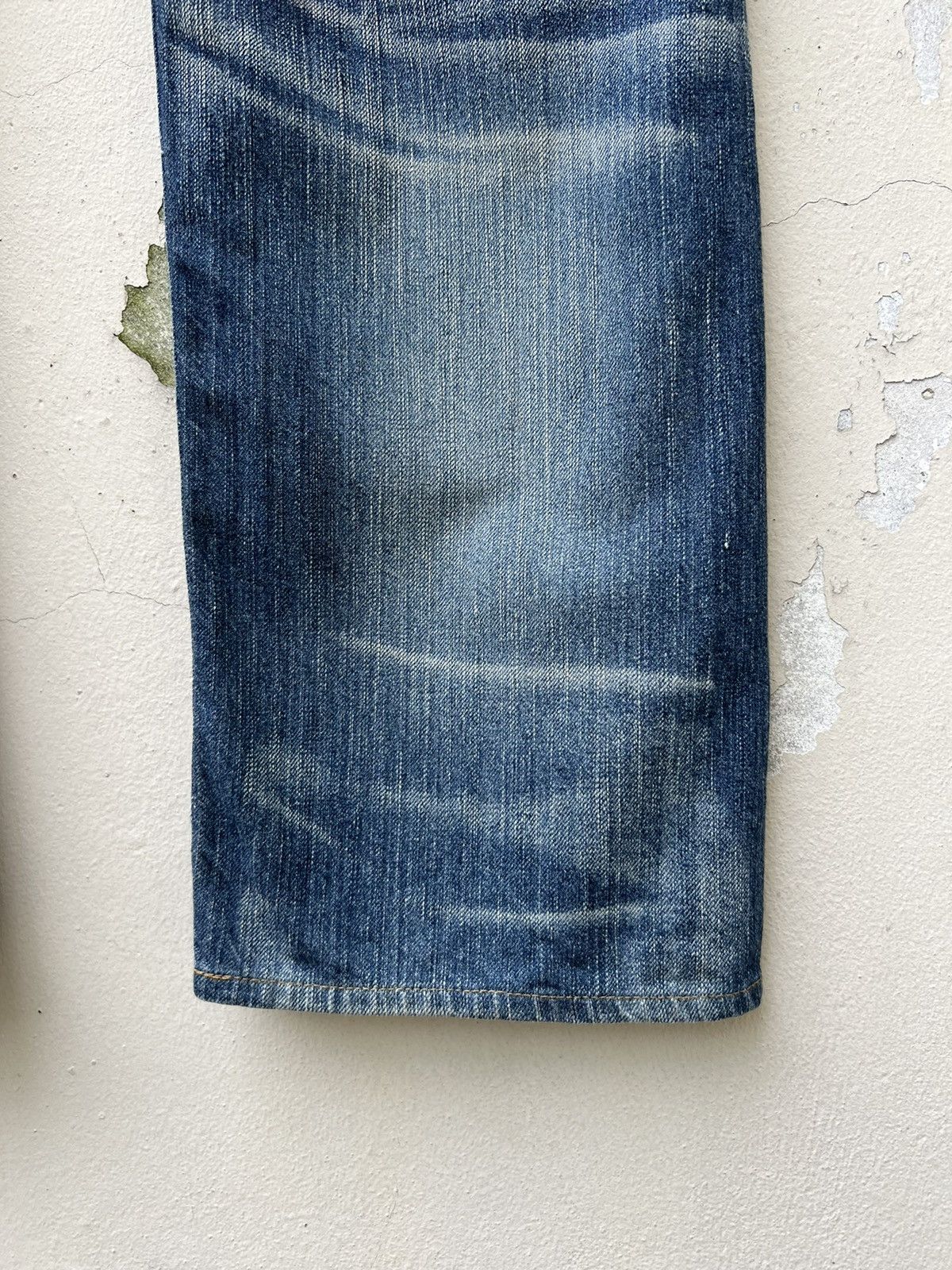 Vintage Vintage Edwin Japan Fade Blue Hybrid Denim Bush Pant Jeans Size US 32 / EU 48 - 22 Thumbnail