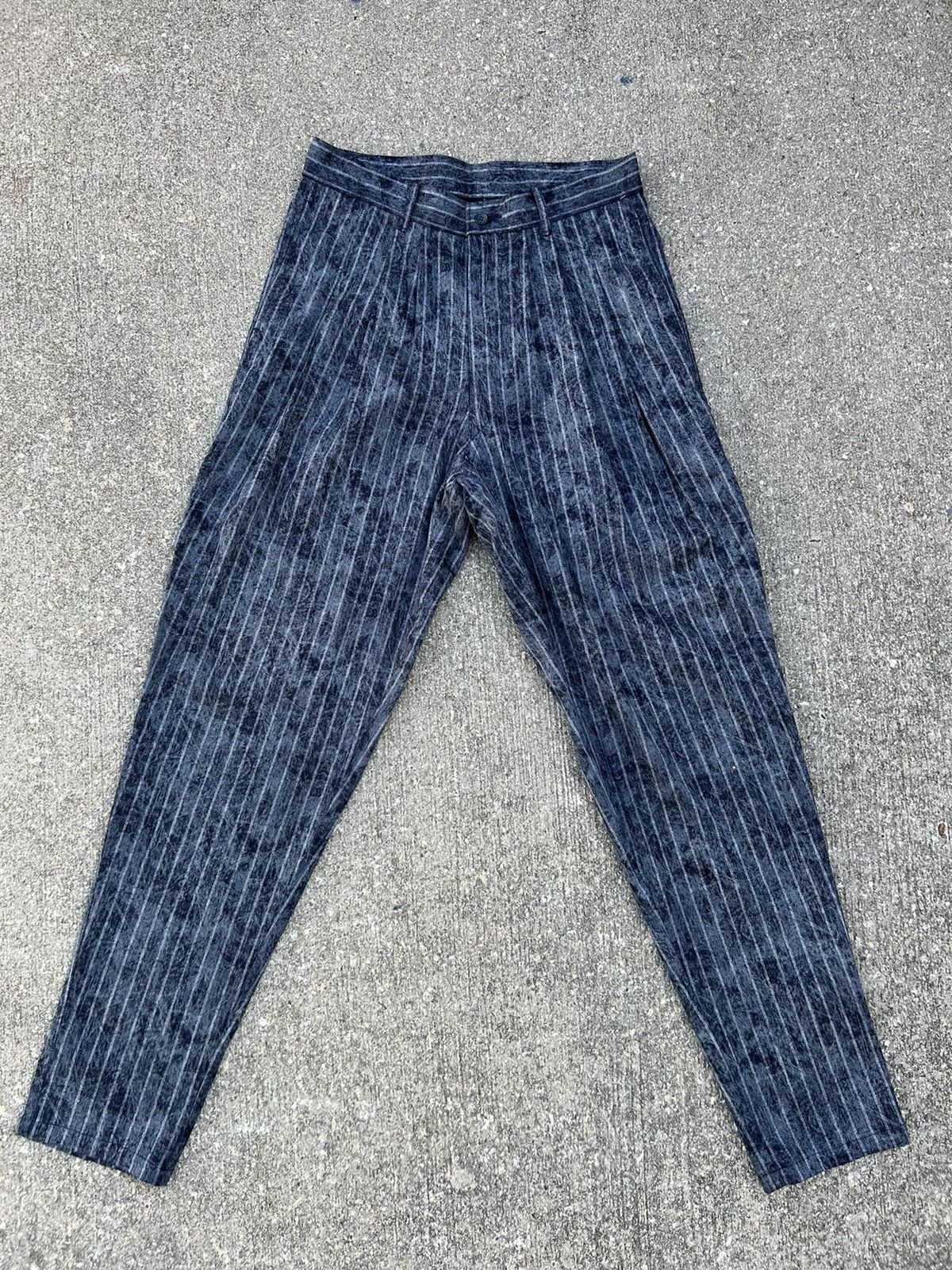 Hysteric Glamour Vintage 90s Three Top Japan Striped Trouser Pant Size US 29 - 1 Thumbnail
