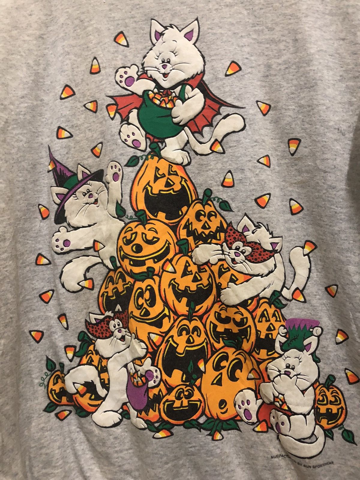 Cartoon Network × Vintage Vintage Halloween sweatshirt by Sun Sportwear Size US L / EU 52-54 / 3 - 2 Thumbnail